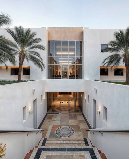 building-with-palm-trees-building-with-fountain-middle building-with-palm-trees-building-with-fountain-middle